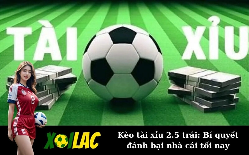 Kèo tài xỉu 2.5 trái: Bí quyết đánh bại nhà cái tối nay